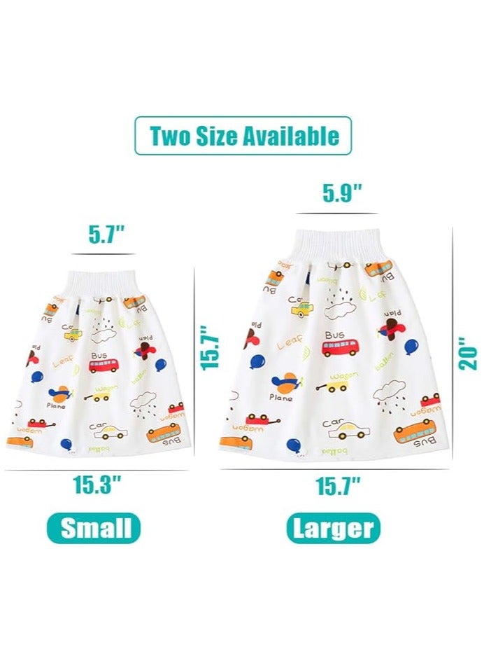Waterproof Diaper Skirts/Shorts for Potty Training - Washable Bed Clothes & Mattress Protection for Baby Boys and Girls - Nighttime Bedwetting & Incontinence Cover Pads  - Image 3