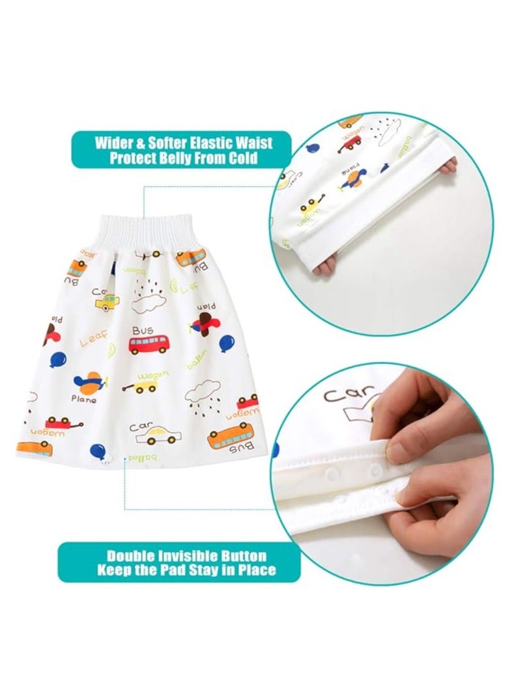 Waterproof Diaper Skirts/Shorts for Potty Training - Washable Bed Clothes & Mattress Protection for Baby Boys and Girls - Nighttime Bedwetting & Incontinence Cover Pads  - Image 5