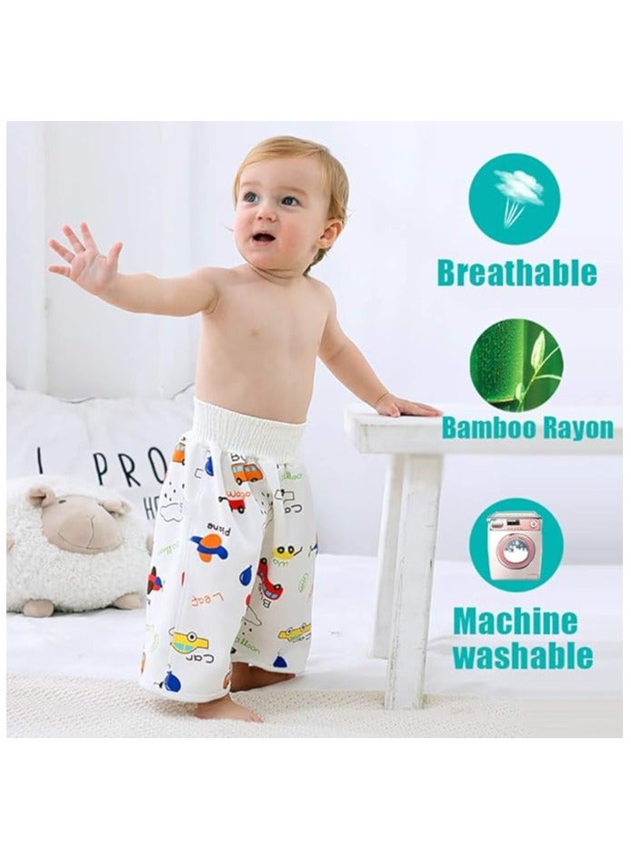 Waterproof Diaper Skirts/Shorts for Potty Training - Washable Bed Clothes & Mattress Protection for Baby Boys and Girls - Nighttime Bedwetting & Incontinence Cover Pads  - Image 1