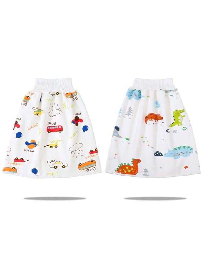 Waterproof Diaper Skirts/Shorts for Potty Training - Washable Bed Clothes & Mattress Protection for Baby Boys and Girls - Nighttime Bedwetting & Incontinence Cover Pads  - Image 2