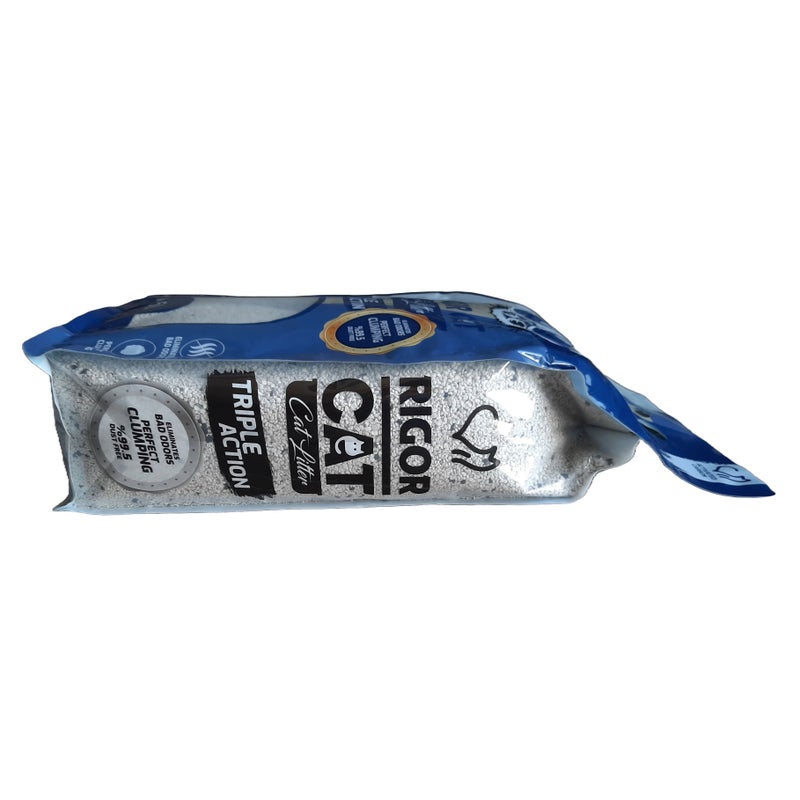 Rigor Cat Litter with Activated Carbon – 5L Quick Clumping, High Absorption, Dust-Free Formula for Superior Odor Control and Hygiene – Ideal for Sensitive Cats - Image 4