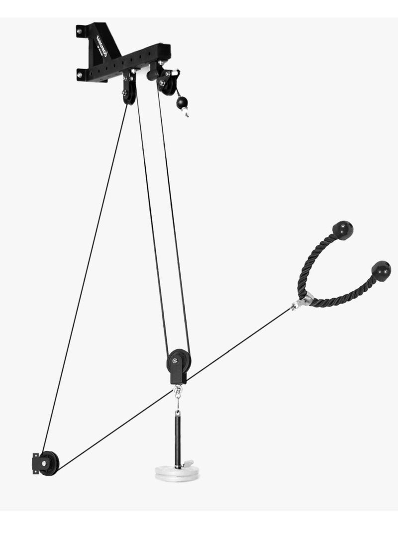 كانجرو نظام بكرة كابل الوزن جهاز السحب مع بكرة رفع الاثقال مزدوجة بتحكم 360 درجة - Image 2