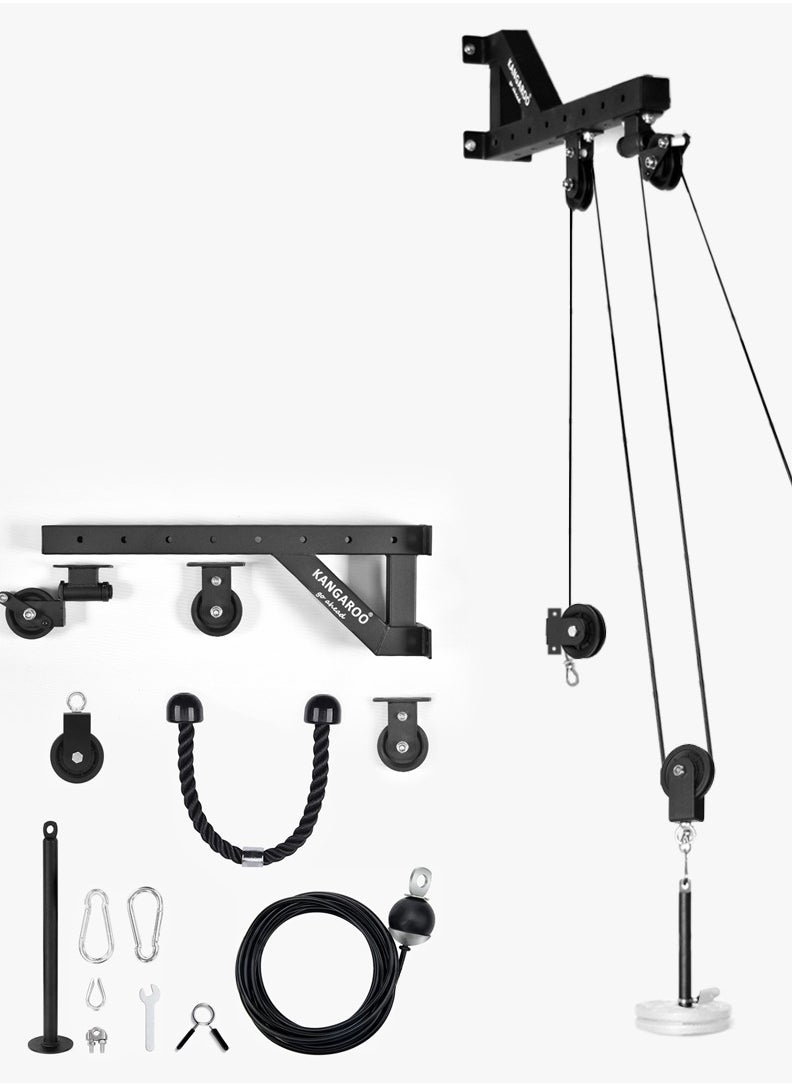 KANGAROO Pully Cable System Without Weights With Two Wheels For Upper And Lower Body Targeting KANGAROO  - Image 3
