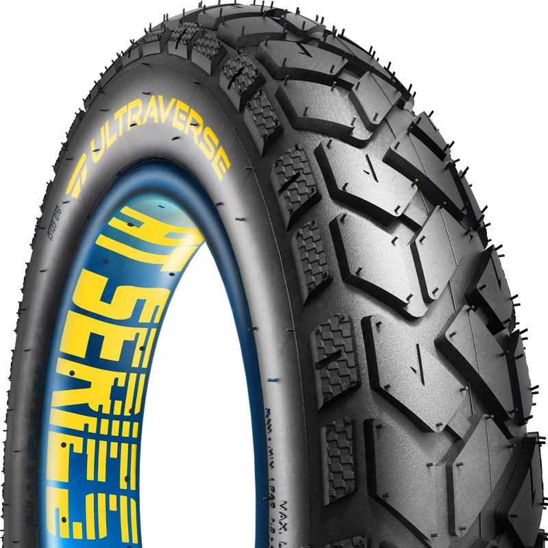 ULTRAVERSE 20x4 E-Bike Fat Tire - Robust, High-Performance 20inch Fat Tyre for MTB and Ebikes, Durable All-Terrain Directional Tread, Superior Density for Street & Trail Adventures-1 Unit - Image 1