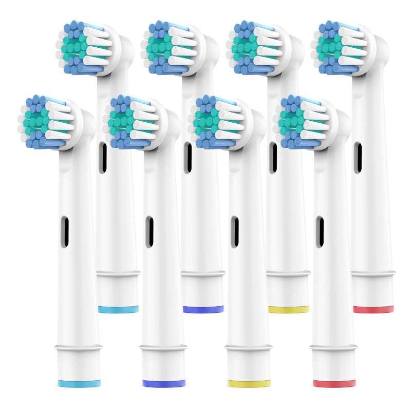 SetSail Toothbrush Heads for Oral B, 8 Pack Professional Electric Toothbrush Replacement Heads Medium Soft Dupont Bristles Replacement Toothbrush Heads Precision Clean Brush Heads Refills - Image 1