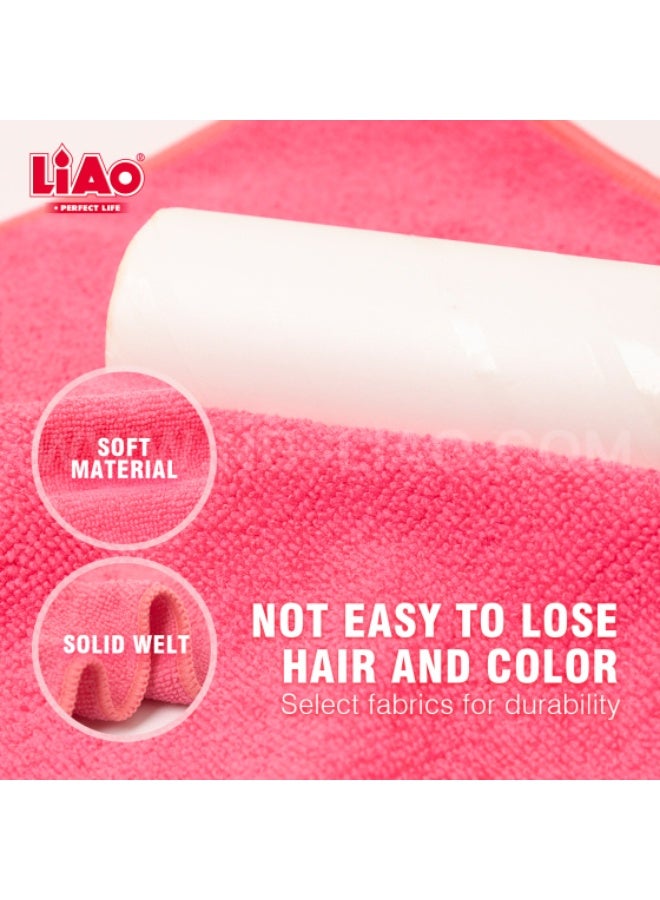 LiAo G130104 Microfiber Cleaning Cloths Pack of 24 – Soft, Lint-Free, Super Absorbent Cloths for Glass, Kitchen, Bathroom, Furniture, Cars, and Multipurpose Household or Commercial Cleaning - Image 4