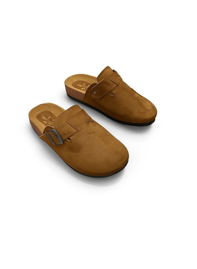 Vbranda Comfortable Mule with side buckle SF-72-HAVAN - Image 1