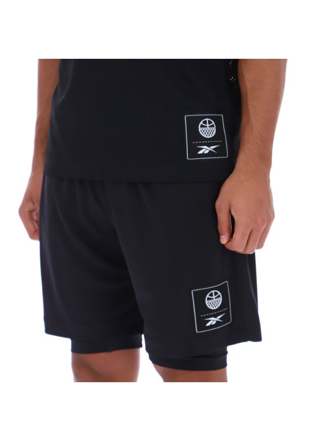 Reebok BB 2 IN 1 JERSEY SHORT - Image 4