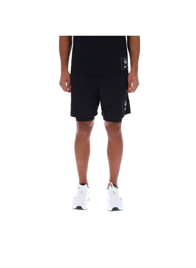 Reebok BB 2 IN 1 JERSEY SHORT - Image 2