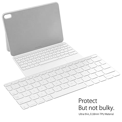Digi-Tatoo [with Function Keys] Keyboard Cover Protector Compatible with 2025 Magic Keyboard (for iPad Air 11 M3 & Pro 11 M4) / Magic Keyboard Folio (for iPad A16 & iPad 10th Gen) - Ultra Thin Skin, Transparent - Image 3
