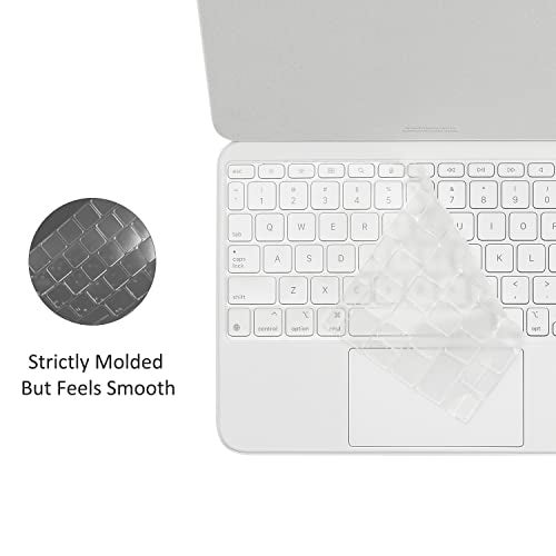 Digi-Tatoo [with Function Keys] Keyboard Cover Protector Compatible with 2025 Magic Keyboard (for iPad Air 11 M3 & Pro 11 M4) / Magic Keyboard Folio (for iPad A16 & iPad 10th Gen) - Ultra Thin Skin, Transparent - Image 4