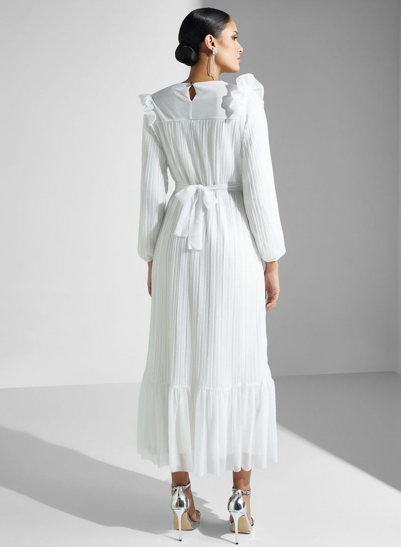 Khizana Pleated Ruffle Dress  - Image 2