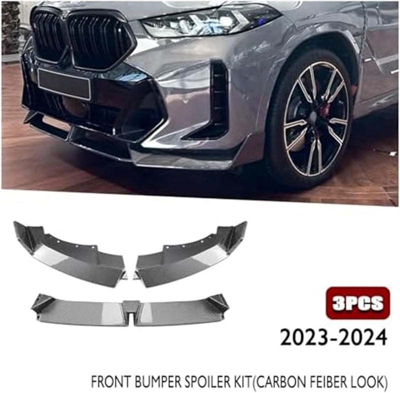 Wivplex BMW X6 G06 Front Bumper Spoiler Lip - Image 4