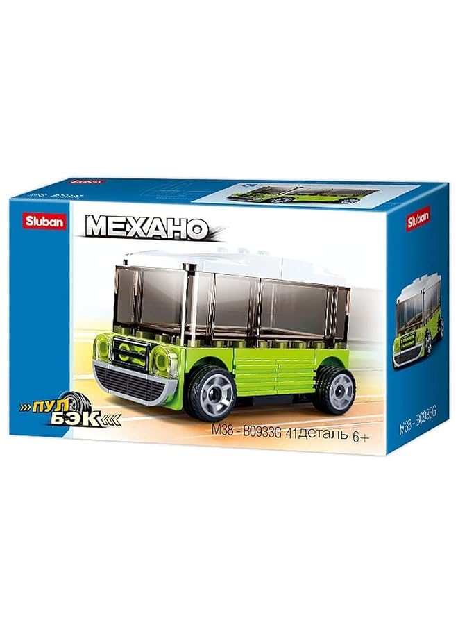 Sluban Power Bricks Series Bus Building Blocks 41Pcs For Age 6+ Years Old