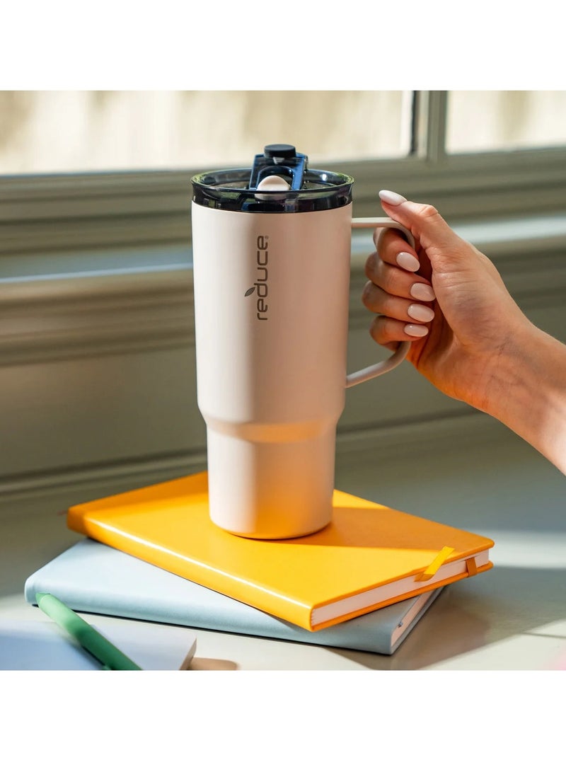 Reduce Hot1 Vacuum Insulated Mug 700ml With Adjuastable Flow Lids | For Cold & Hot Beverage | Purple & Grey | Pack Of 2 - Image 2