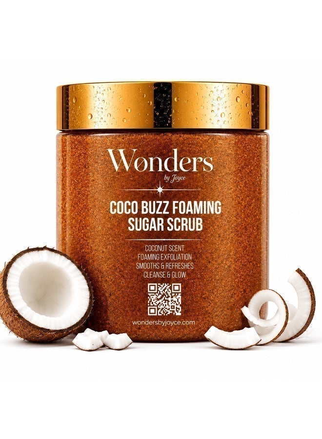 Wonders Complete Tan Kit Bundle | Coco Buzz Foaming Sugar Scrub 500ml (Coconut Exfoliating Body Polish) + Deep Dark Tanning Oil (Deep Bronze Sun Tan) + Shimmer Tanning Oil (Radiant Glow Finish) | 3-Step Exfoliate, Tan & Glow Set - Image 2