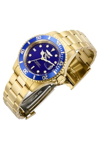 Invicta ساعة كواتز للغوص للرجال من إنفيكتا مع حزام من الفولاذ المقاوم للصدأ، ذهبية/زرقاء، 20 (الموديل: 26974) - Image 2