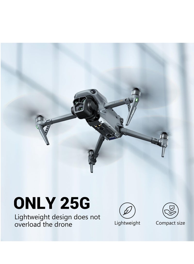 SYOSI Mavic 3 Pro Landing Gear Extended Leg Support Stand Support Protector Holder for DJI Mavic 3 Pro Accessories Stable Quick-release Height Increase 30mm Lightweight Only 25.5g Black - Image 4