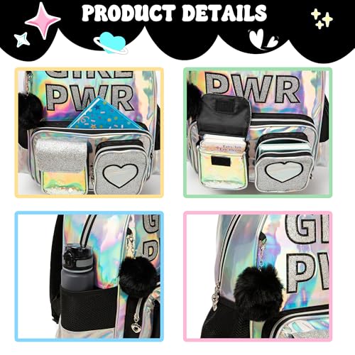 Meetbelify Backpack for Girls Backpacks with Lunch Box Pencil Case for Elementary Student Kids School Travel Bag for Girls Ages 6-8 Years Old - Image 4