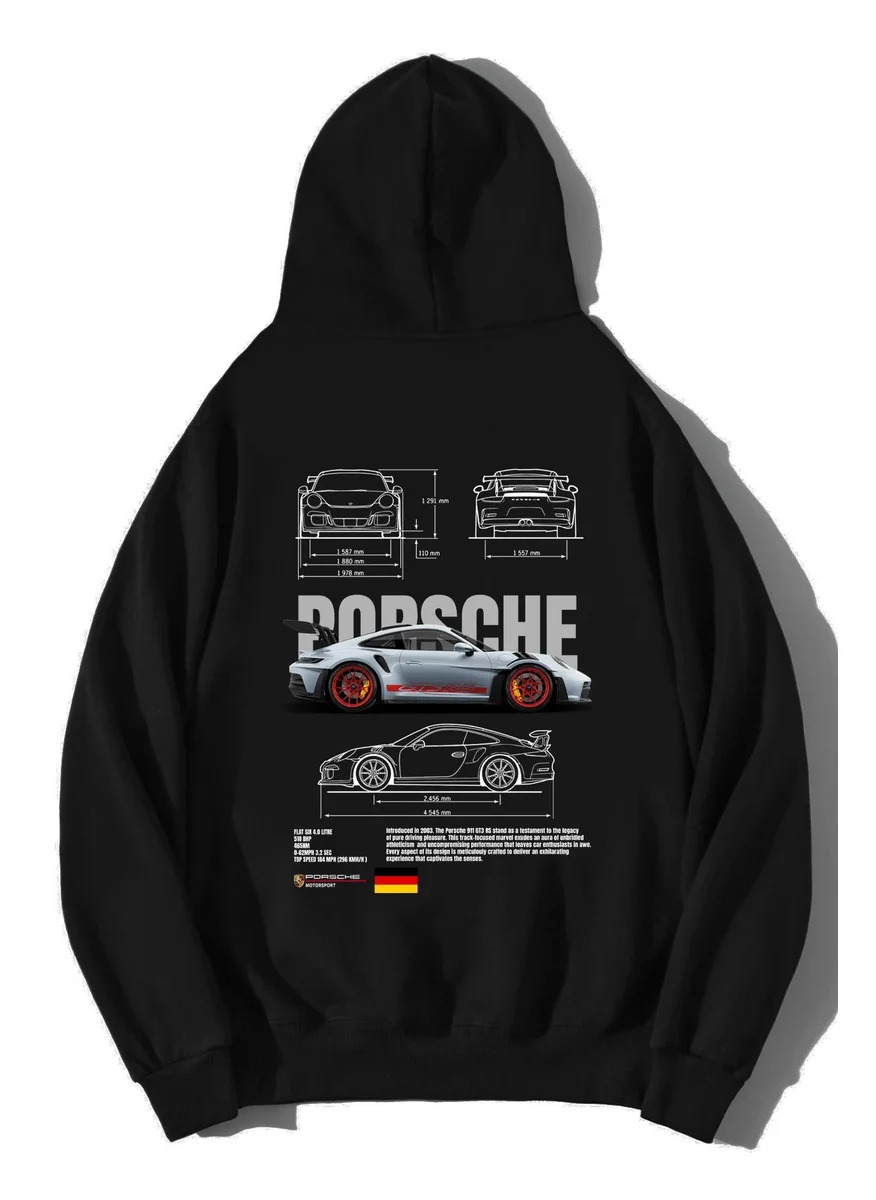 بي ار زد كولكشن Unisex Oversize Porsche 911 GT3 RS Hoodie