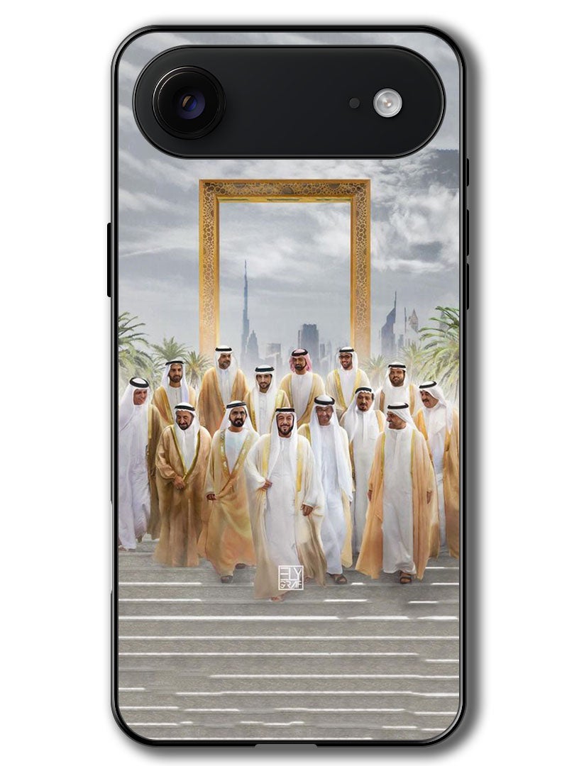 Theodor Case Compatible with Apple iPhone 17 Air 6.5 Inch Protection Shockproof Bumper Cover Dubai Rulers - Image 1