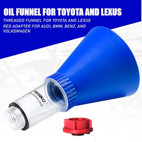PESIKO Engine Oil Funnel Spill-Free Hands-Free Compatible with Toyota and Lexus Vehicle for Fast & Easy Oil Change - Image 2
