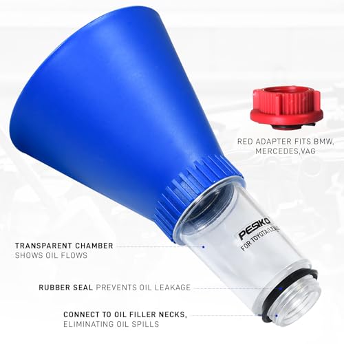 PESIKO Engine Oil Funnel Spill-Free Hands-Free Compatible with Toyota and Lexus Vehicle for Fast & Easy Oil Change - Image 3