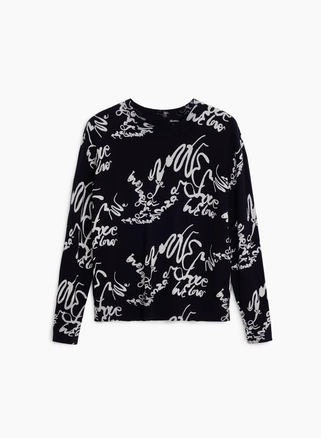 DESIGUAL Arty Print Sweater