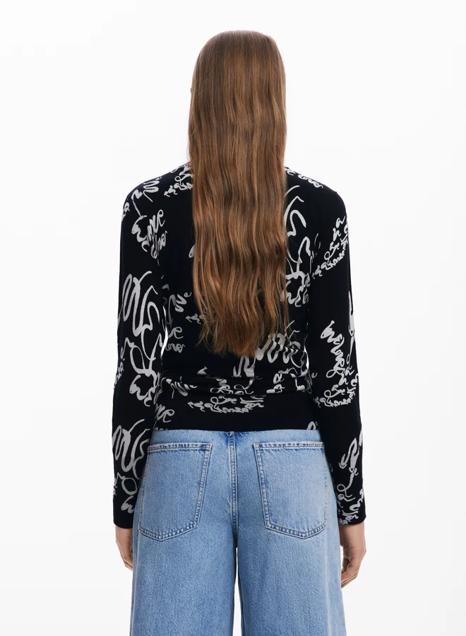 DESIGUAL Arty Print Sweater