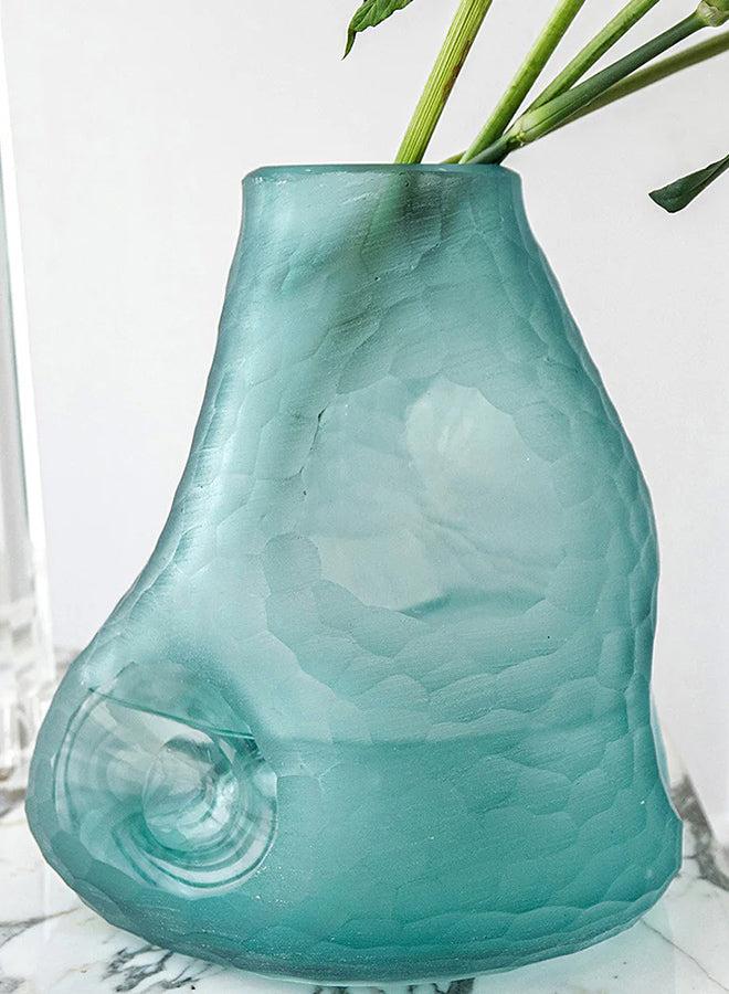 KNOT HOME Tiffany Storms Decorative Glass Vase Knot Home Designer Accessory for Bedroom Living Dining Room Office Area Décor  - Image 4