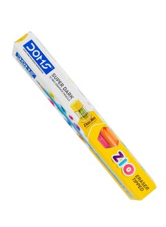 DOMS 12-Piece Zio Super Dark Graphite Pencils With Sharpener  - Image 2