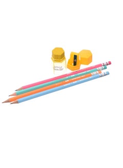 DOMS 12-Piece Zio Super Dark Graphite Pencils With Sharpener  - Image 4
