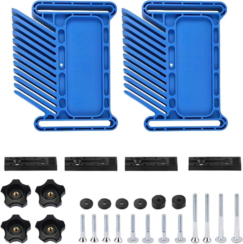 جهاز النجارة الأزرق القابل للتعديل بلوحة الريش لملحقات منشار الطاولة الثابتة - Image 1