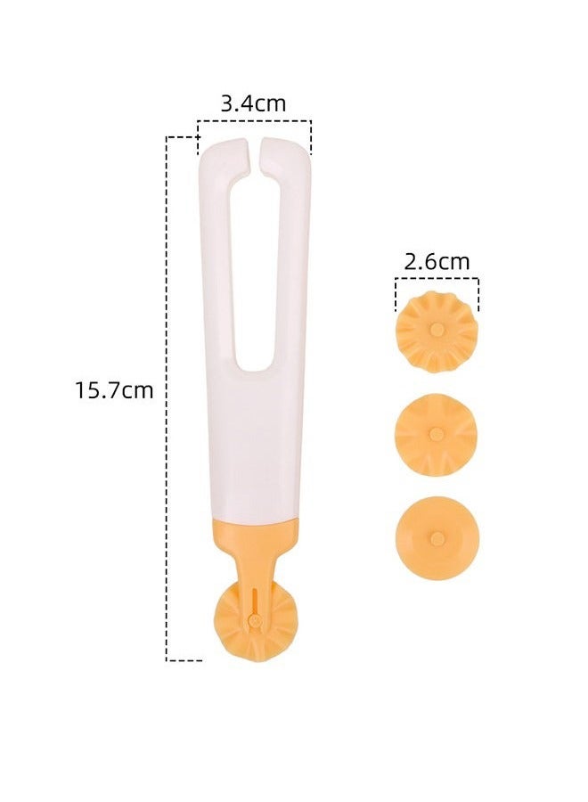 OMEVE 4-in-1 Baking Crust Cutter, Pastry Cutting Wheel, Pie Crust Cutting Wheel, Pastry Wheel Decorator, Pizza Lace Maker, Pizza Cutter, Bread Cutter, Dough Cutter - Image 2