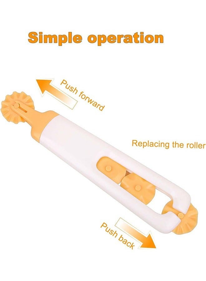 OMEVE 4-in-1 Baking Crust Cutter, Pastry Cutting Wheel, Pie Crust Cutting Wheel, Pastry Wheel Decorator, Pizza Lace Maker, Pizza Cutter, Bread Cutter, Dough Cutter - Image 3