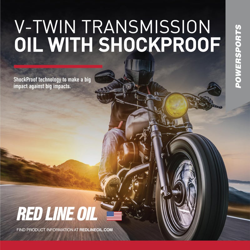 Red Line 42804 Full Synthetic Gear Oil, V-Twin Transmission Oil with Shockproof - 1 Quart - Image 2