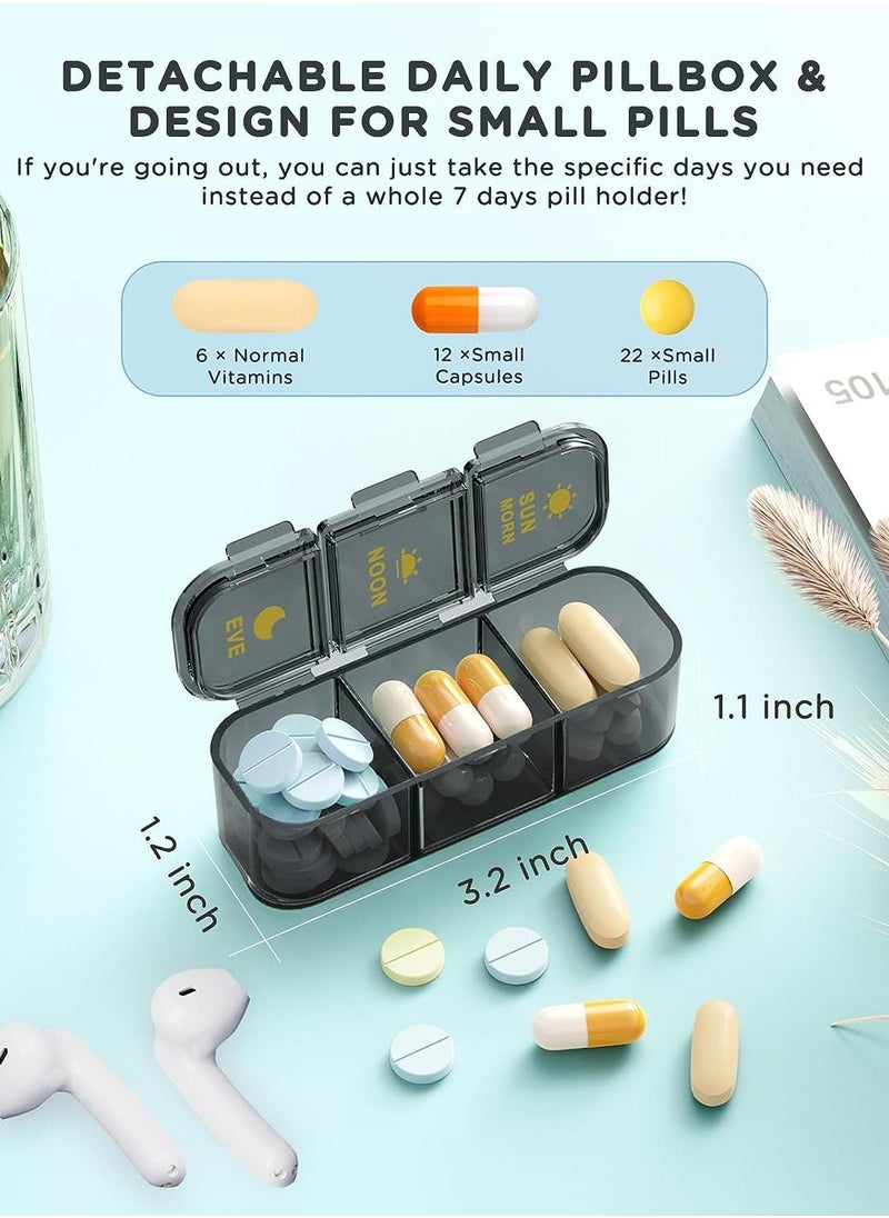 Pill Organizer 3 Times A Day, Weekly Pill Organizer 3 Times A Day, Large Pill Box 7 Day Medicine Organizer Pill Case, Pill Container Holder - pzsku/Z0F3006583E0621F760CFZ/45/_/1695033627/858dc199-5355-4c65-aaa4-0ebd5aa019eb