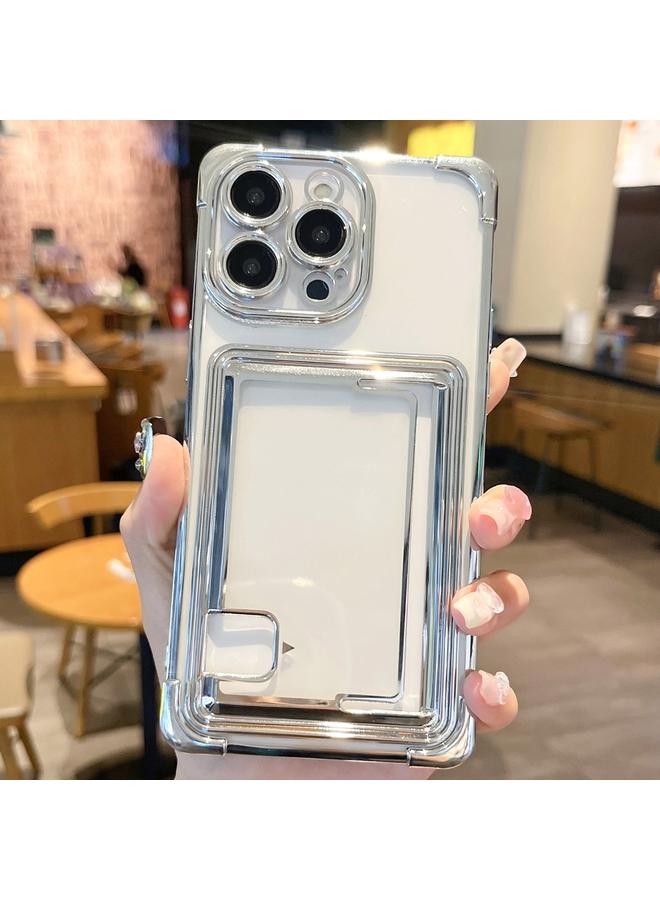 Zaboon Case For iPhone 12 Pro Electroplating Card Slot TPU Phone Case - Image 1