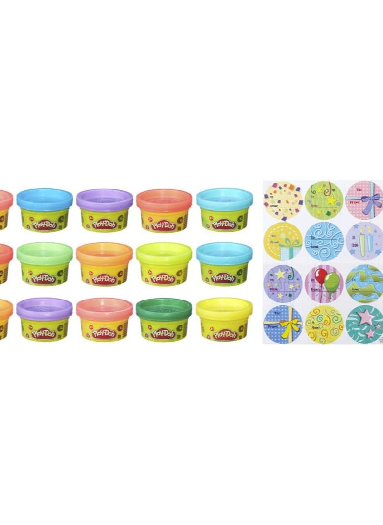 Play-Doh - Play-Doh Party Bag, 15 Mini Cans for Kids Party Favors, Classroom Prizes, Toys for 2 Year Olds and Up, Play Doh 1 Ounce Each; Art & Craft Toys For Kids, Great Gift For Boys & Girls - Image 1