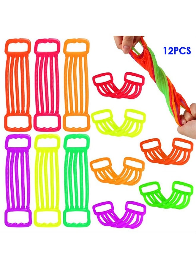 12 قطعة من ألعاب التململ المطاطية ، ألعاب التململ المطاطية ، ألعاب حسية ، تخفيف التوتر ، تخفيف القلق ، ألعاب مهدئة للأطفال المصابين بالتوحد ، الأولاد البالغين ، جائزة الفصل الدراسي صندوق الكنز ، حفلة عيد ميلاد ، هدايا - Image 1