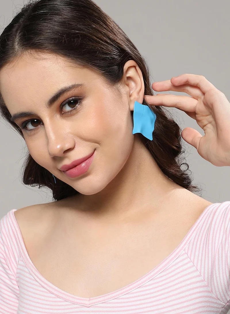 SOHI Ripple Hues Artificial Stud Earring Jewellery