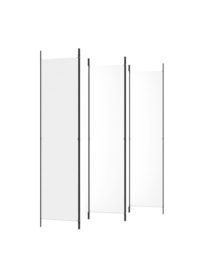فيداكسل فاصل غرفة مكون من 5 ألواح، أبيض، 250×220 سم، قماش  - Image 3