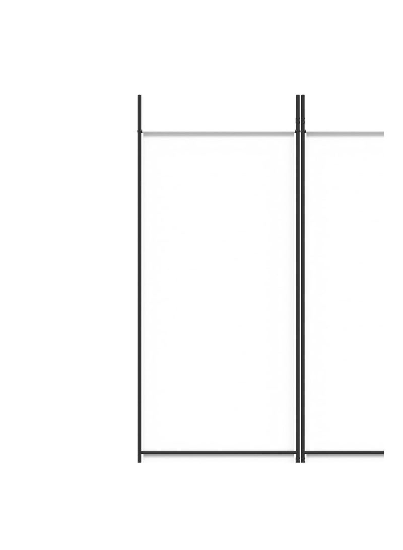 فيداكسل فاصل غرفة مكون من 5 ألواح، أبيض، 250×220 سم، قماش  - Image 4
