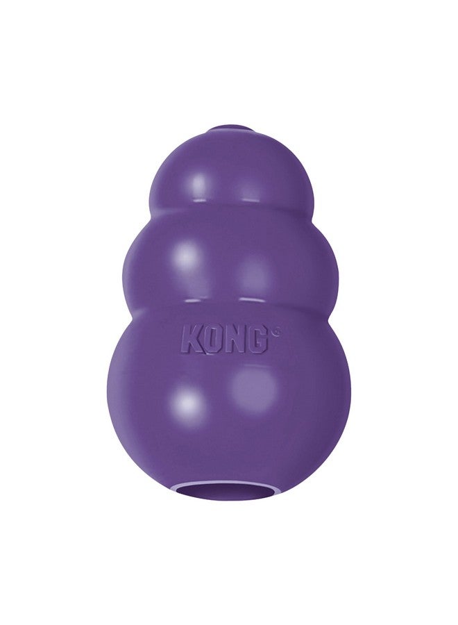 KONG Senior - Dog Toy with Gentle, Natural Rubber - Durable Dog Toy for Older Dogs - Use Treats with Stuffable Chew Toy - Treat Toy for Chewing & Fetching - for Small Dogs - Image 1