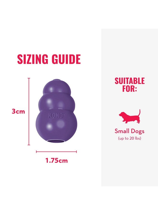 KONG Senior - Dog Toy with Gentle, Natural Rubber - Durable Dog Toy for Older Dogs - Use Treats with Stuffable Chew Toy - Treat Toy for Chewing & Fetching - for Small Dogs - Image 3
