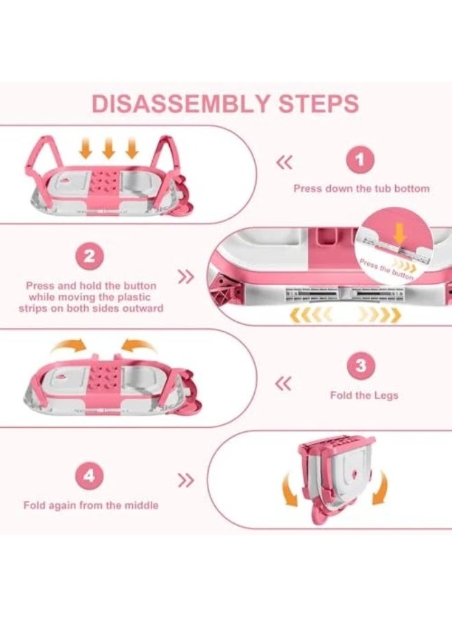 MUMS PLANET Baby Bath Pillow Baby Bathtub Pad Newborn Bath Pillow  with Ergonomic Bath Pillow for Bathtub Baby Space Saving Bath Pad for Newborns, for 0-12 Months Baby Bath from MUMS PLANET -Bathtub Seat - Newborns - For Kids and Baby Bath Cushion - Image 3