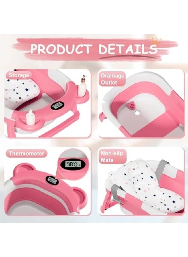 MUMS PLANET Baby Bath Pillow Baby Bathtub Pad Newborn Bath Pillow  with Ergonomic Bath Pillow for Bathtub Baby Space Saving Bath Pad for Newborns, for 0-12 Months Baby Bath from MUMS PLANET -Bathtub Seat - Newborns - For Kids and Baby Bath Cushion - Image 2