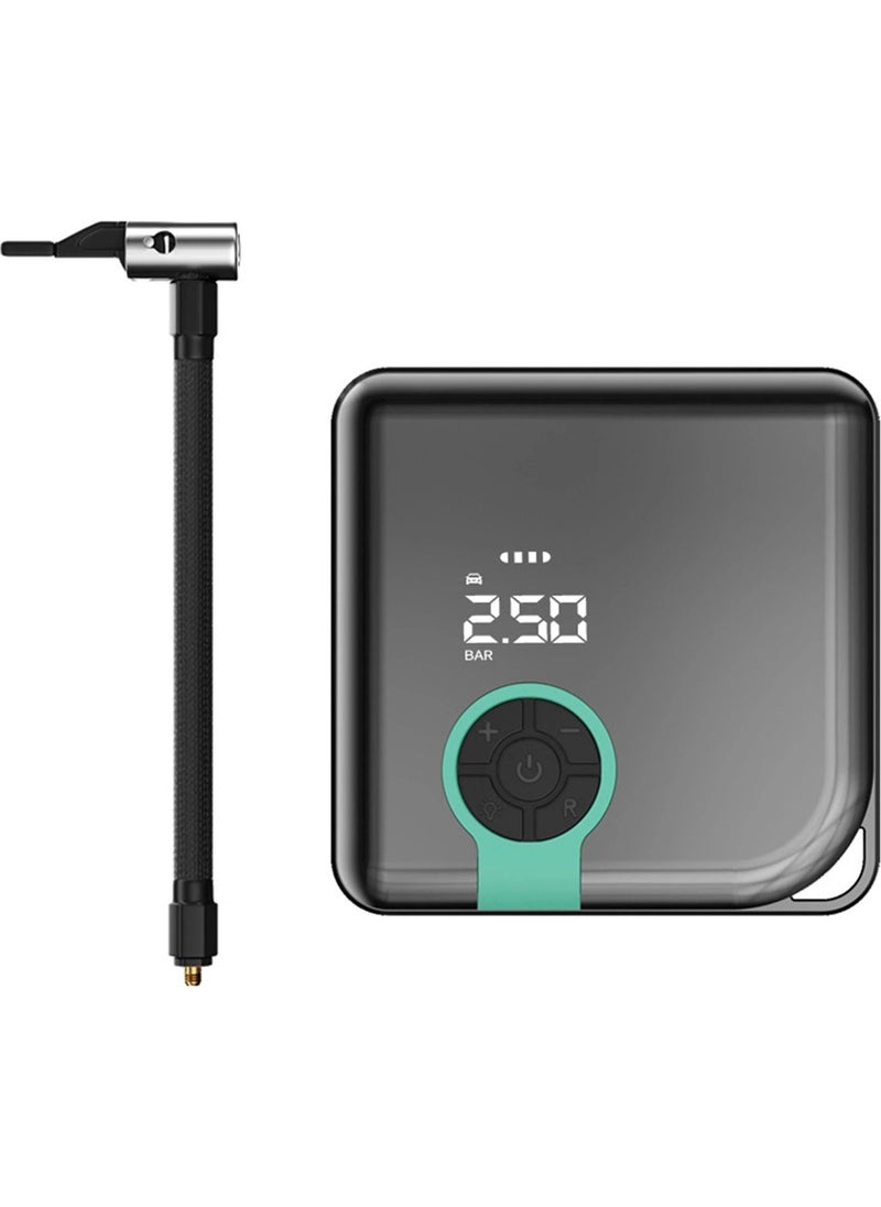 oem - Uygunayakala Portable Compressor Pressure Gauge 4000MAH Rechargeable Light Smart Air Pump - Image 1