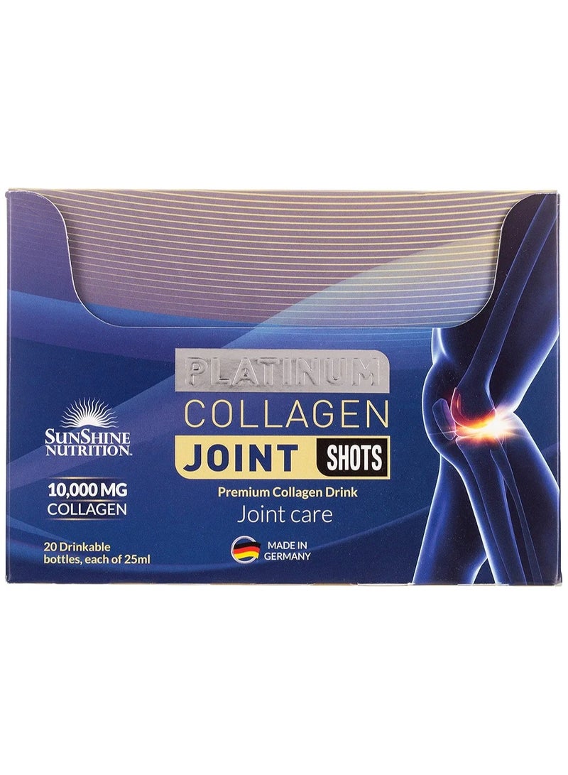 SUNSHINE NUTRITION Platinum Collagen Joint Shots Cherry Flavor Joint Care 10000 Mg Collagen 20 Shots 500Ml - Image 1