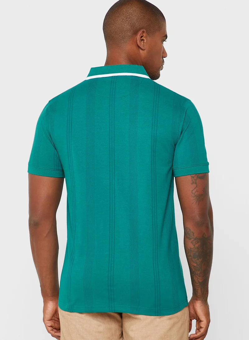Robert Wood Notch Collar Polo Shirt